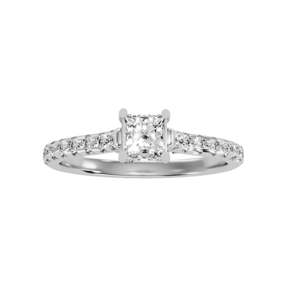 Imperial Solitaire Ring In 925 Sterling Silver - Six