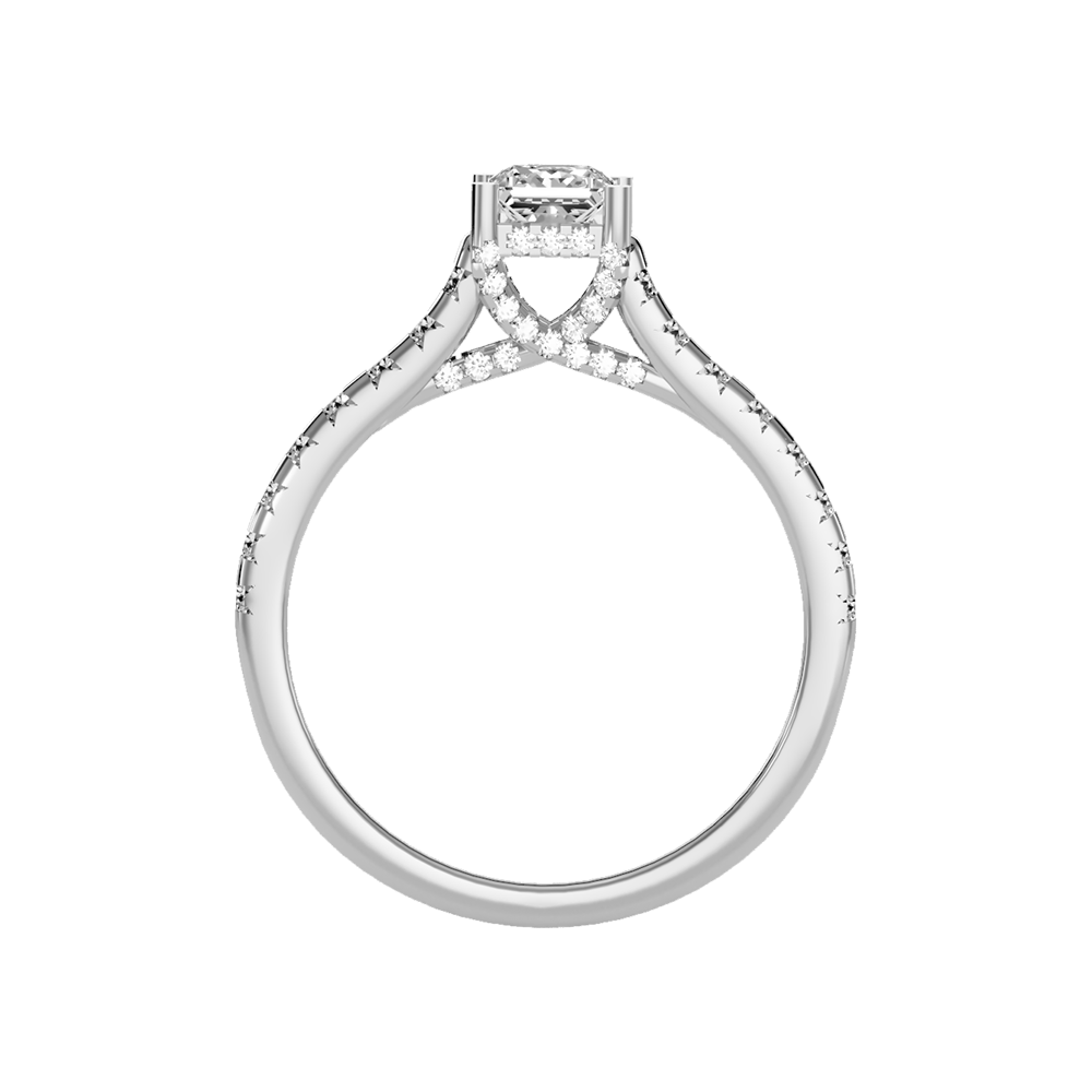 Imperial Solitaire Ring In 925 Sterling Silver - Eight
