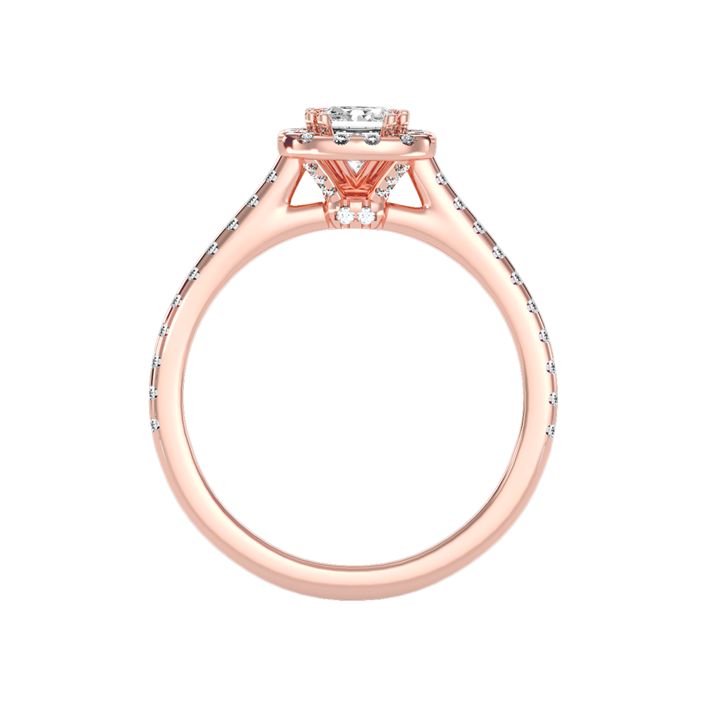 Importance Halo Ring In 925 Sterling Silver - Two