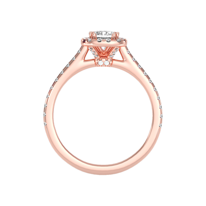 Importance Halo Ring In 925 Sterling Silver - Two