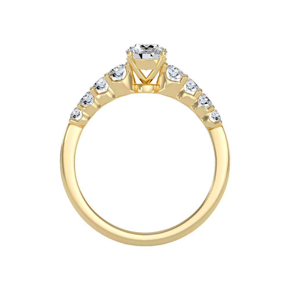Imposing Solitaire Ring In 925 Sterling Silver - Twelve