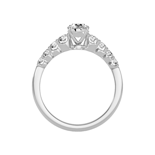 Imposing Solitaire Ring In 925 Sterling Silver - Two