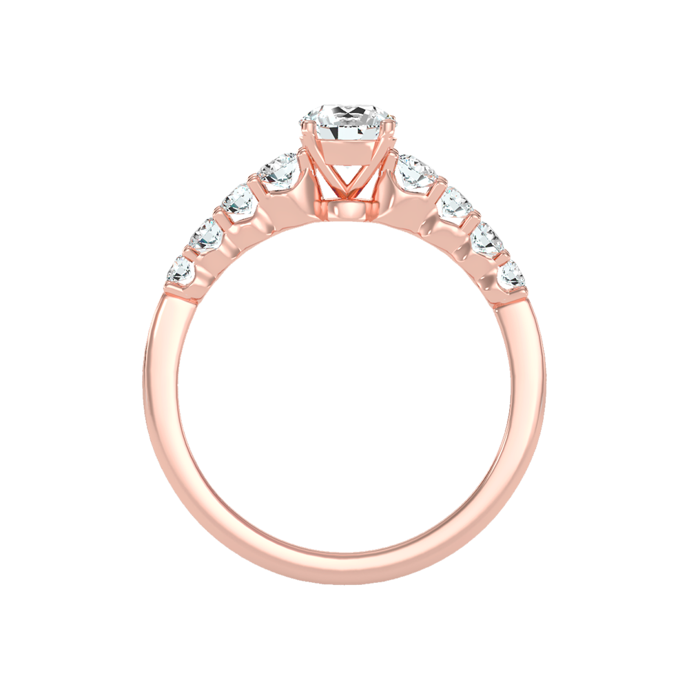 Imposing Solitaire Ring In 925 Sterling Silver - Six