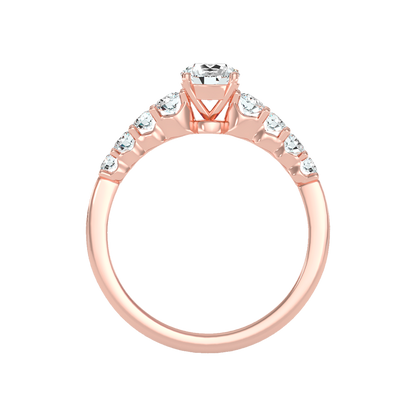 Imposing Solitaire Ring In 925 Sterling Silver - Six