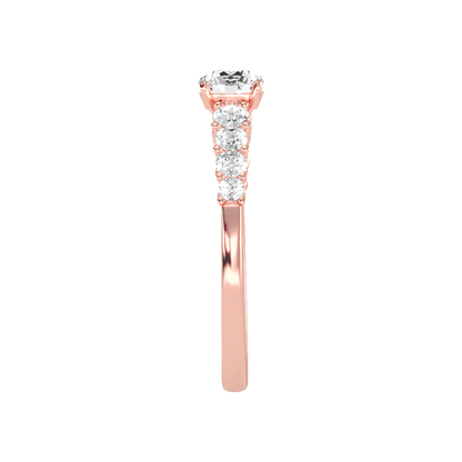 Imposing Solitaire Ring In 925 Sterling Silver - Eight