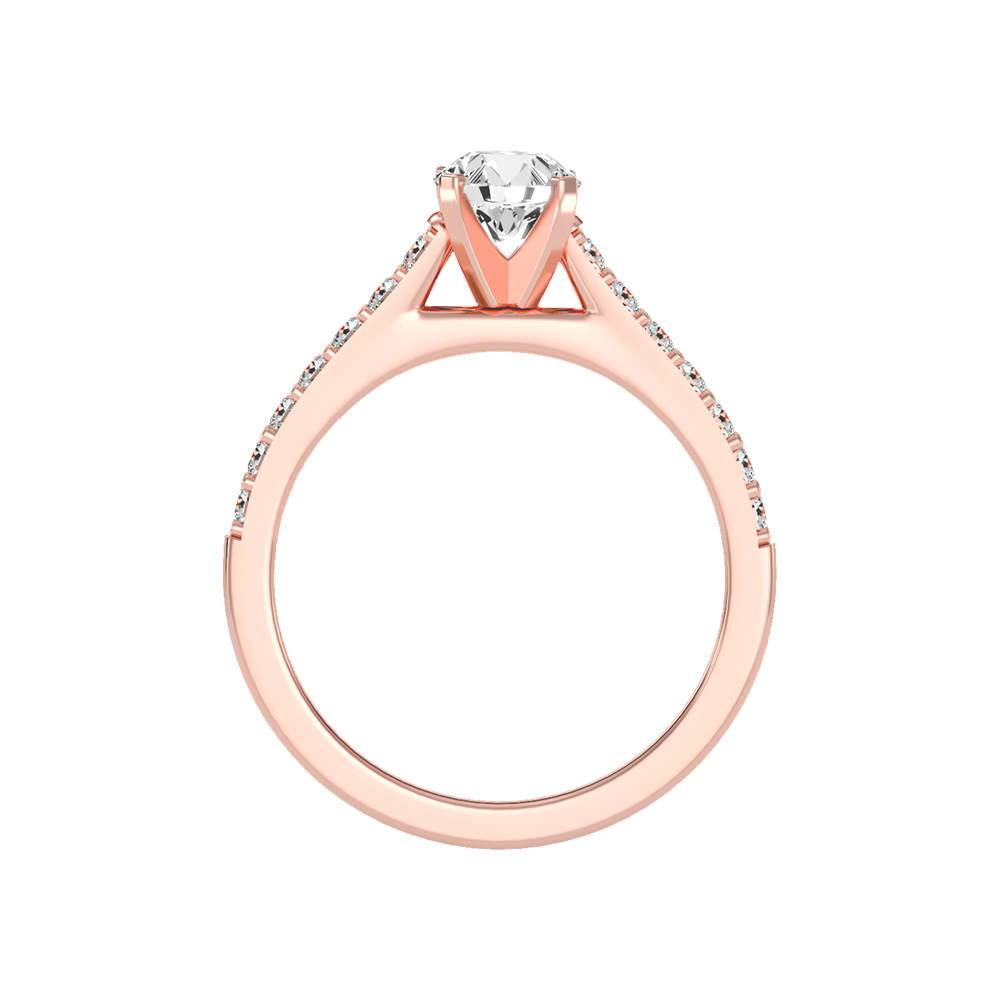 Impressive Solitaire Ring In 925 Sterling Silver - Ten