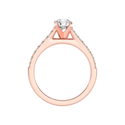 Impressive Solitaire Ring In 925 Sterling Silver - Ten
