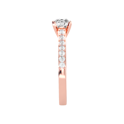 Impressive Solitaire Ring In 925 Sterling Silver - Twelve
