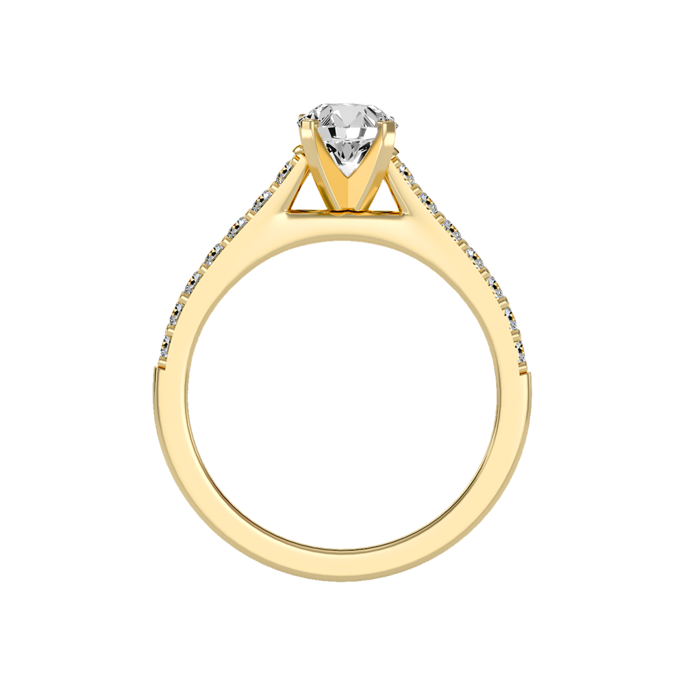 Impressive Solitaire Ring In 925 Sterling Silver - Two