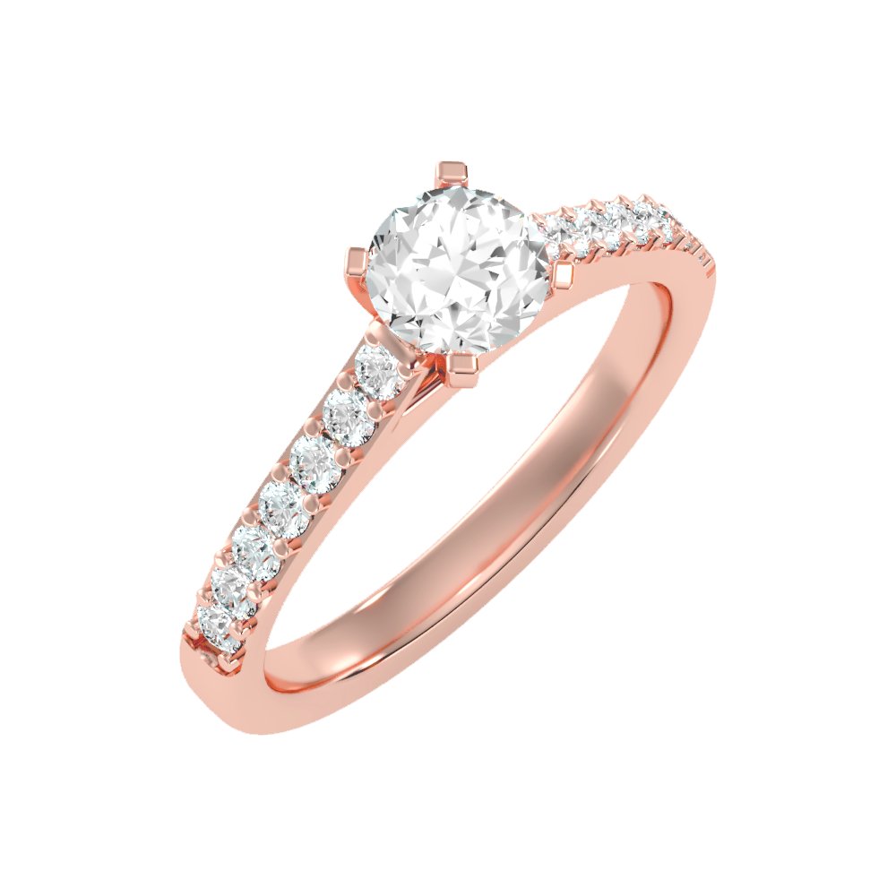 Impressive Solitaire Ring In 925 Sterling Silver - Nine