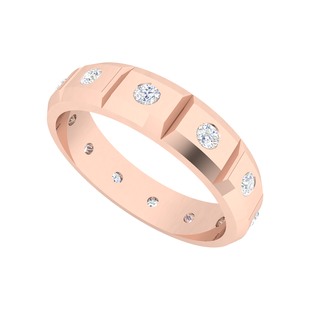 Incredible Broad Band Ring In 925 Sterling Silver - One