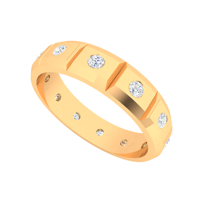 Incredible Broad Band Ring In 925 Sterling Silver - Nine
