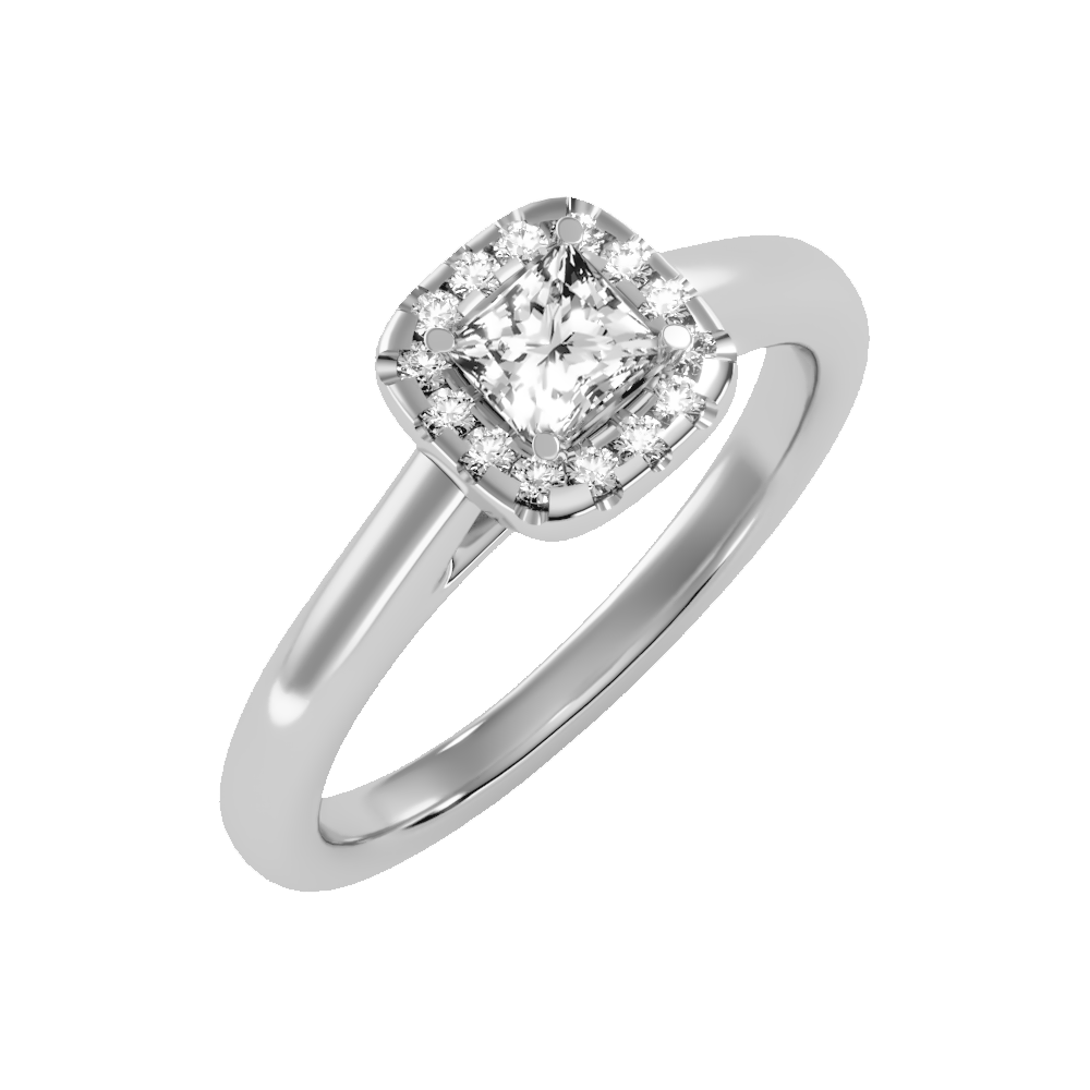 Incredo Diamond Engagement Ring In 925 Sterling Silver - One