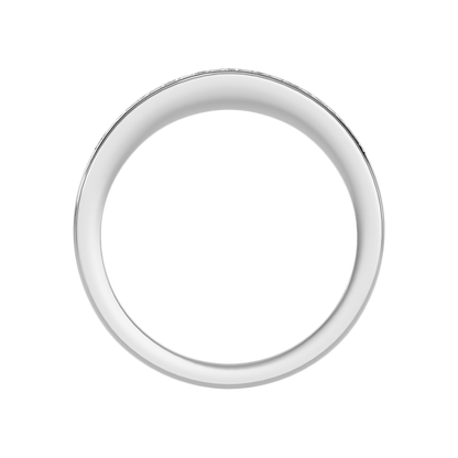 Ineffable Half Eternity Band In 925 Sterling Silver - Two