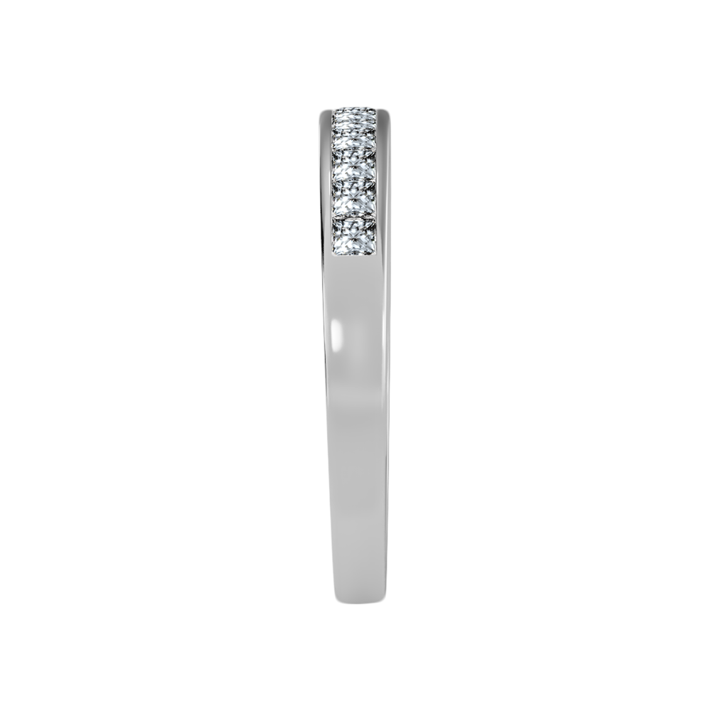 Ineffable Half Eternity Band In 925 Sterling Silver - Four