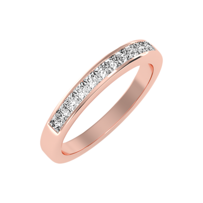 Ineffable Half Eternity Band In 925 Sterling Silver - Five