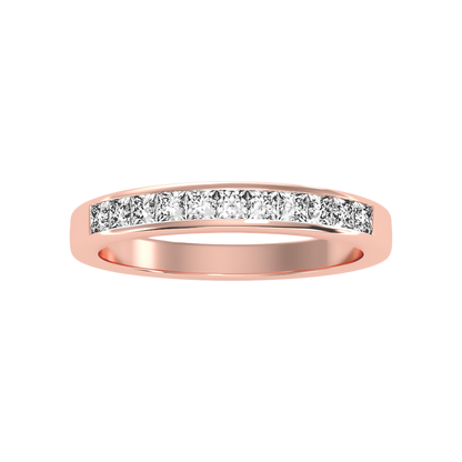 Ineffable Half Eternity Band In 925 Sterling Silver - Six