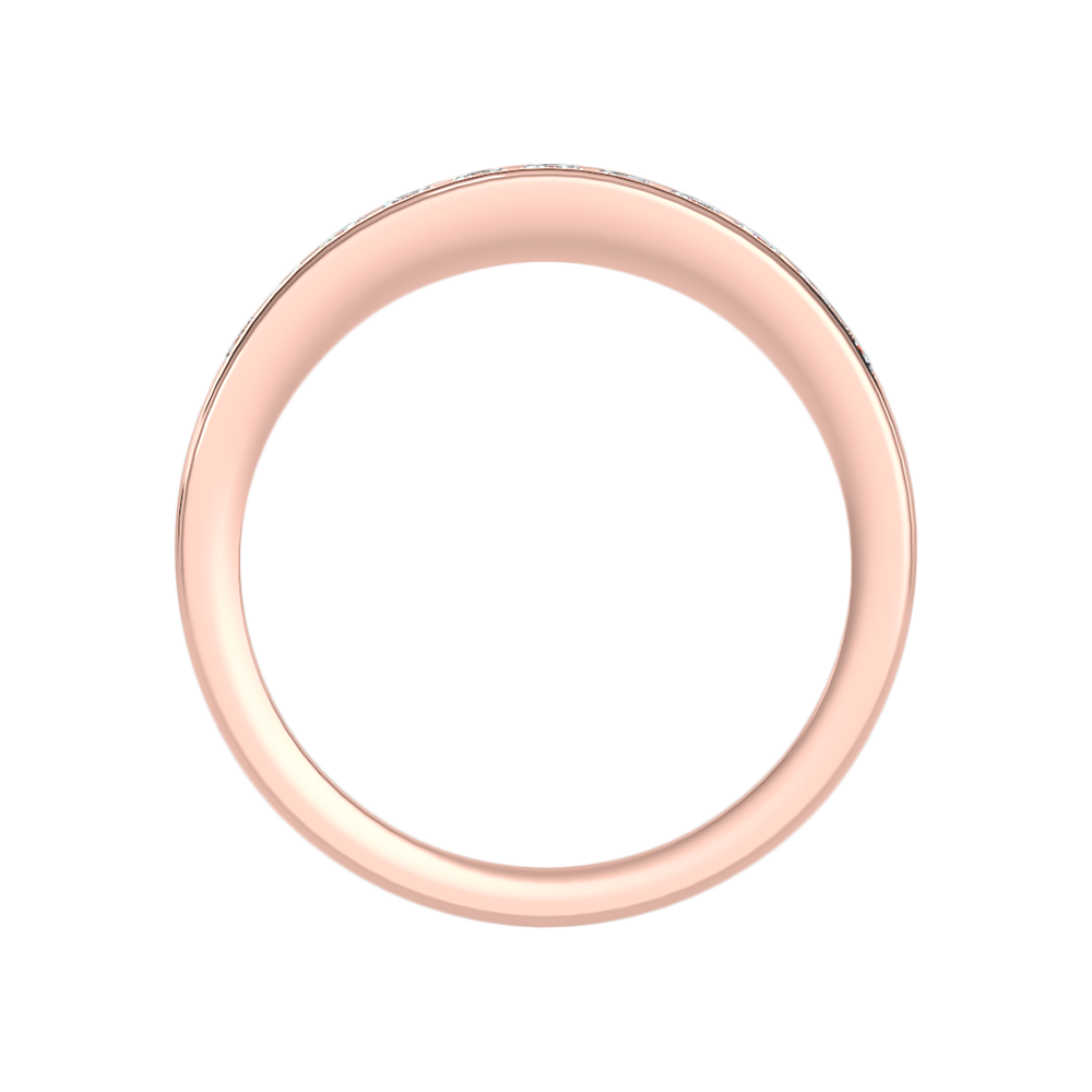 Ineffable Half Eternity Band In 925 Sterling Silver - Eight