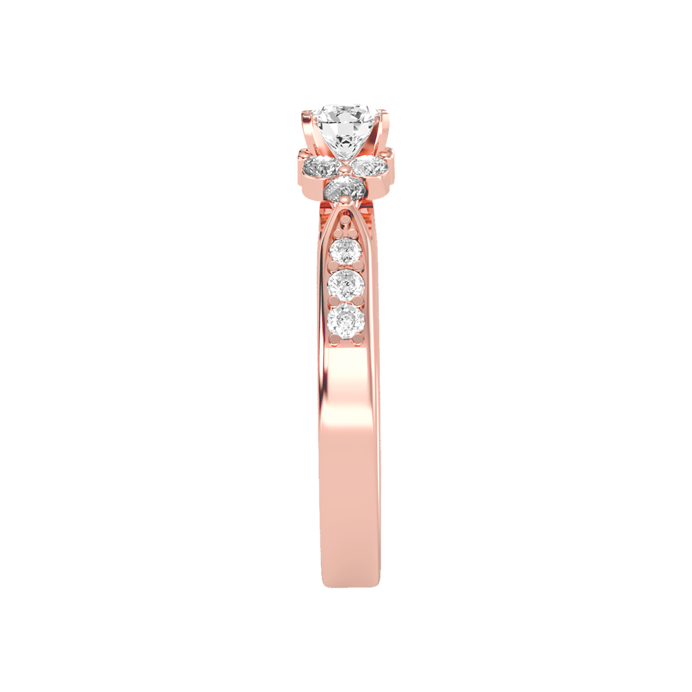 Ineffable Solitaire Ring In 925 Sterling Silver - Three