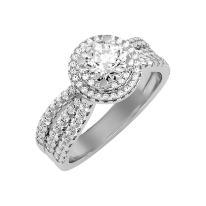 Influential Halo Diamond Ring - One