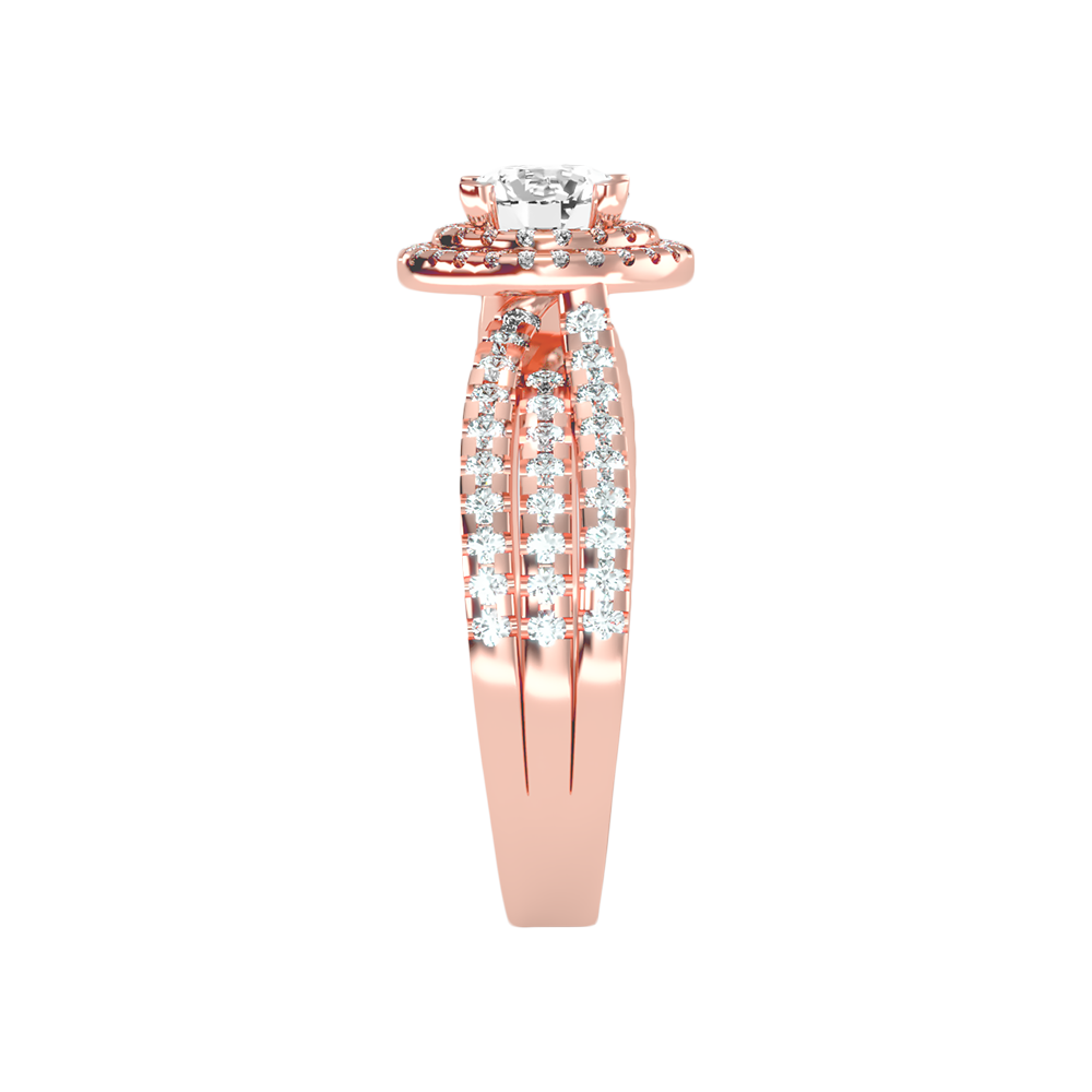 Influential Halo Diamond Ring - Eleven