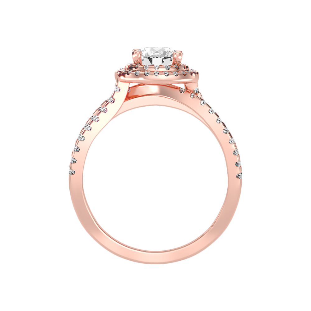 Influential Halo Diamond Ring - Twelve