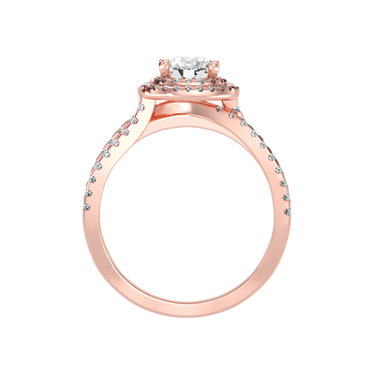 Influential Halo Diamond Ring - Twelve