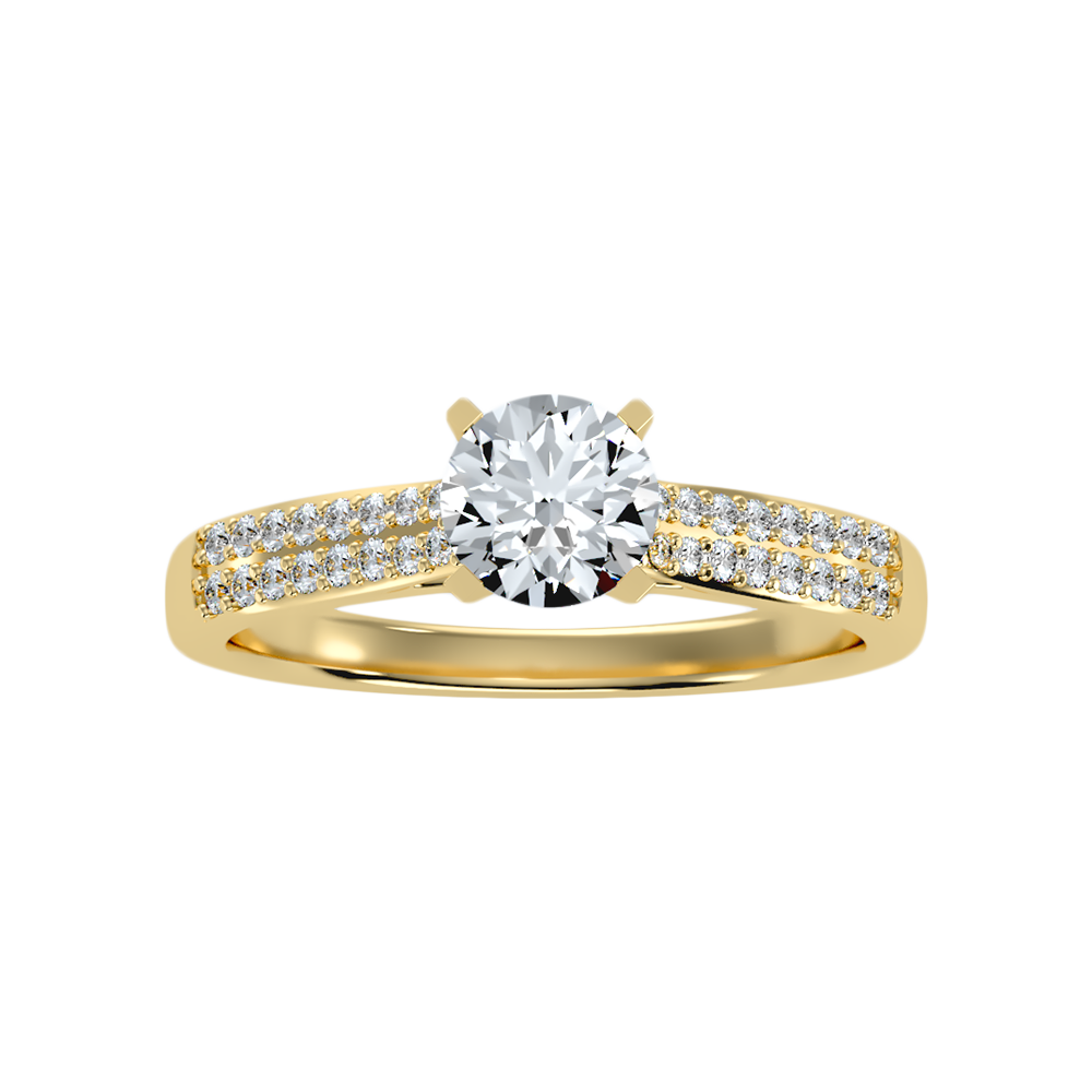 Inglenook Solitaire Ring In 925 Sterling Silver - Ten