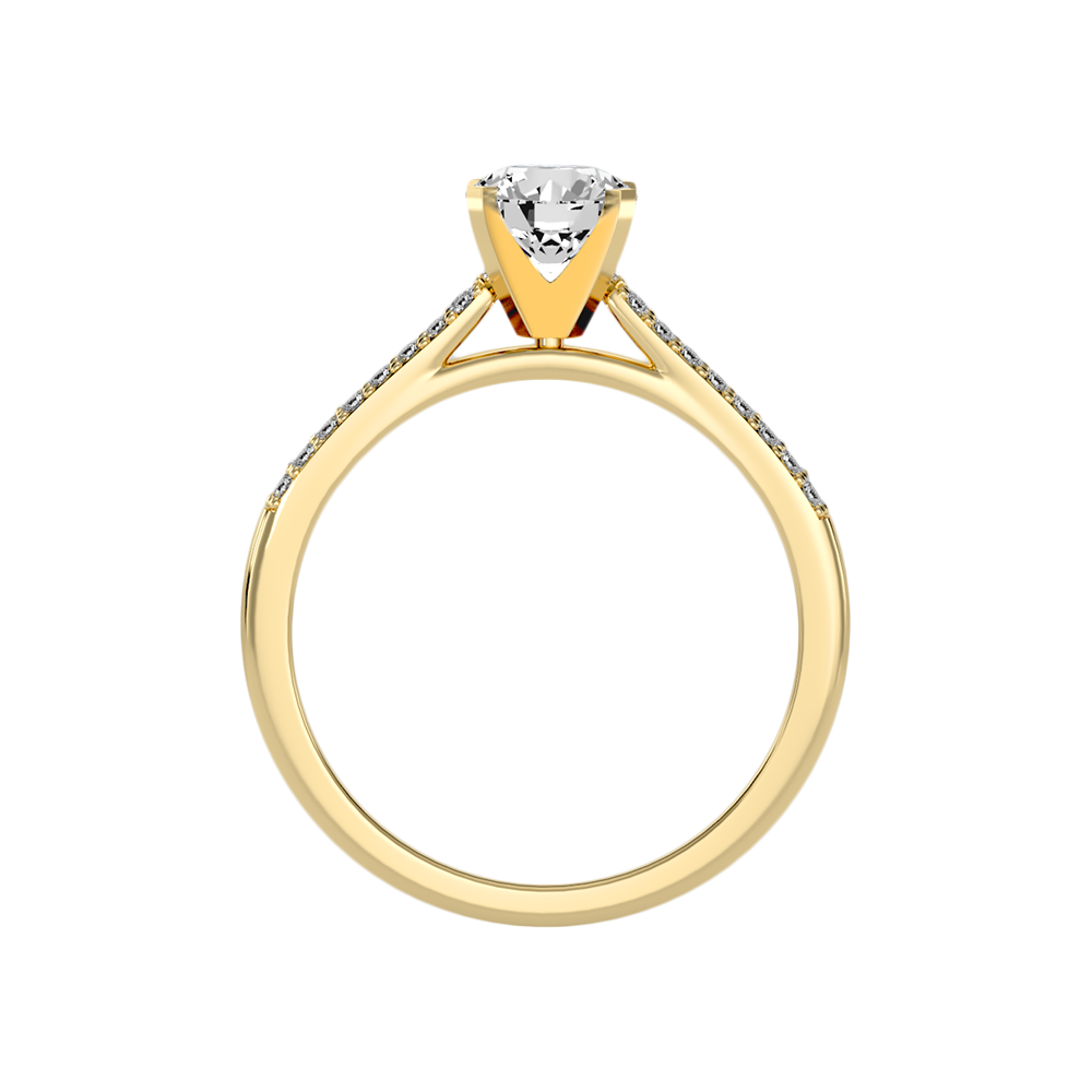 Inglenook Solitaire Ring In 925 Sterling Silver - Twelve