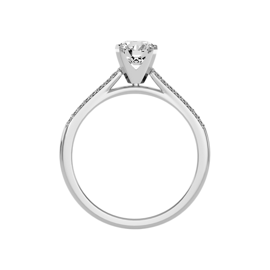 Inglenook Solitaire Ring In 925 Sterling Silver - Two