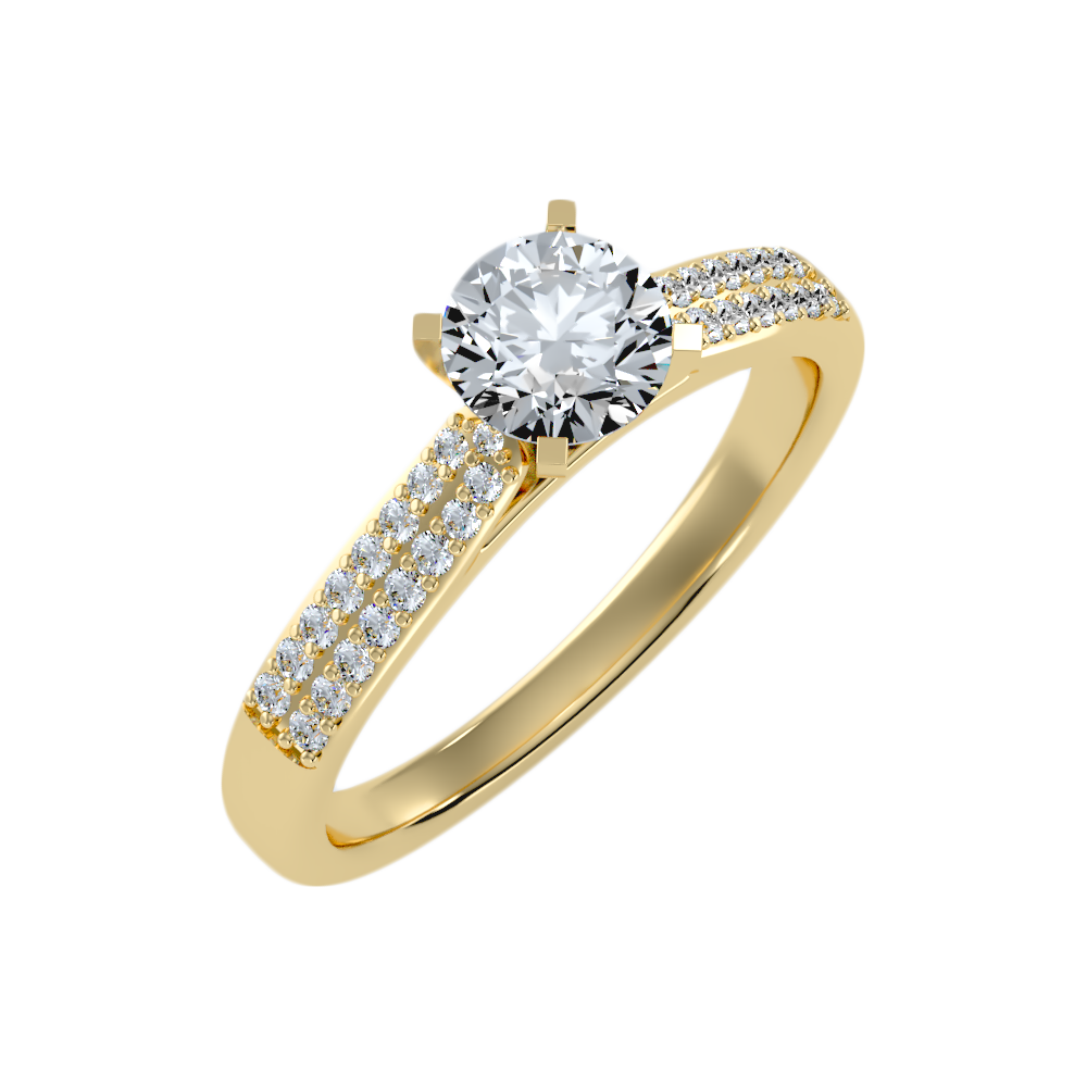 Inglenook Solitaire Ring In 925 Sterling Silver - Nine
