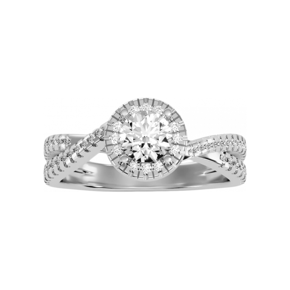 Innovative Solitaire Ring In 925 Sterling Silver - Four