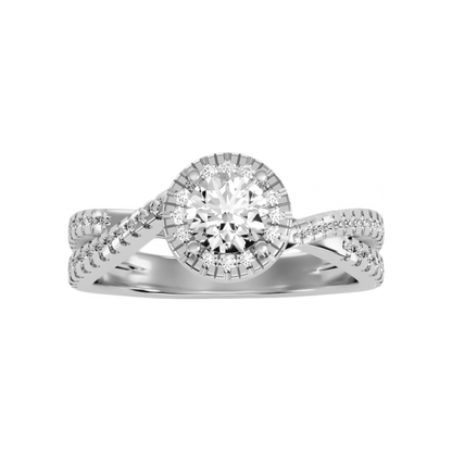 Innovative Solitaire Ring In 925 Sterling Silver - Four