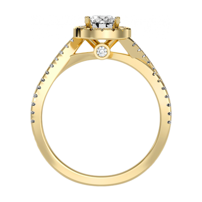 Innovative Solitaire Ring In 925 Sterling Silver - Five