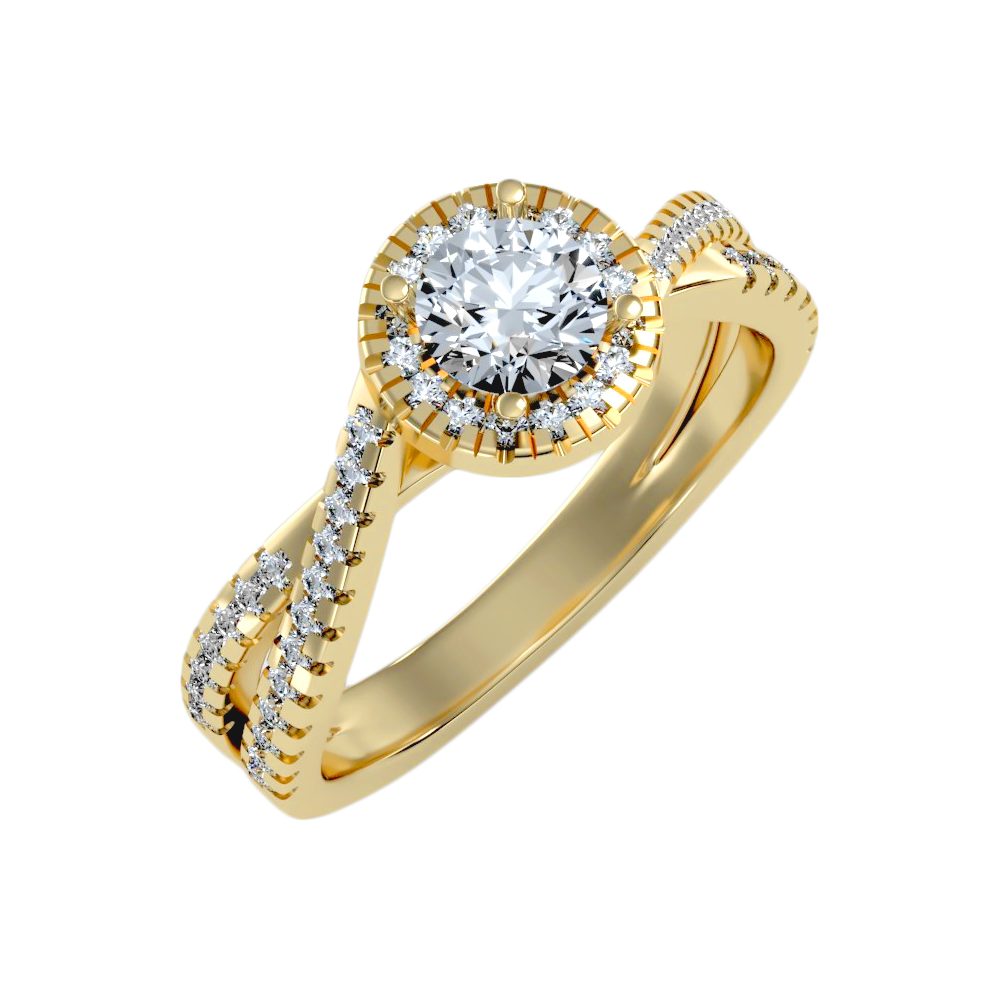 Innovative Solitaire Ring In 925 Sterling Silver - Six