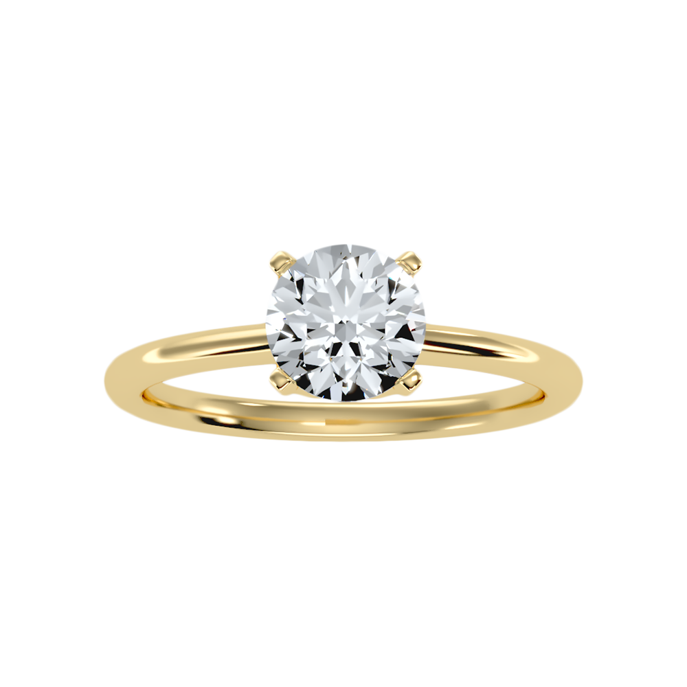 Insouciance Solitaire Ring In 925 Sterling Silver - Ten