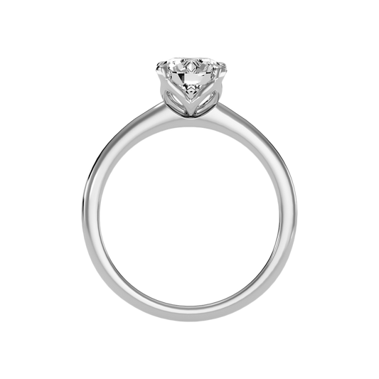 Insouciance Solitaire Ring In 925 Sterling Silver - Two