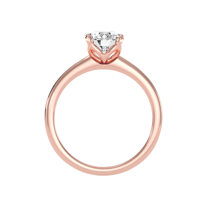 Insouciance Solitaire Ring In 925 Sterling Silver - Six