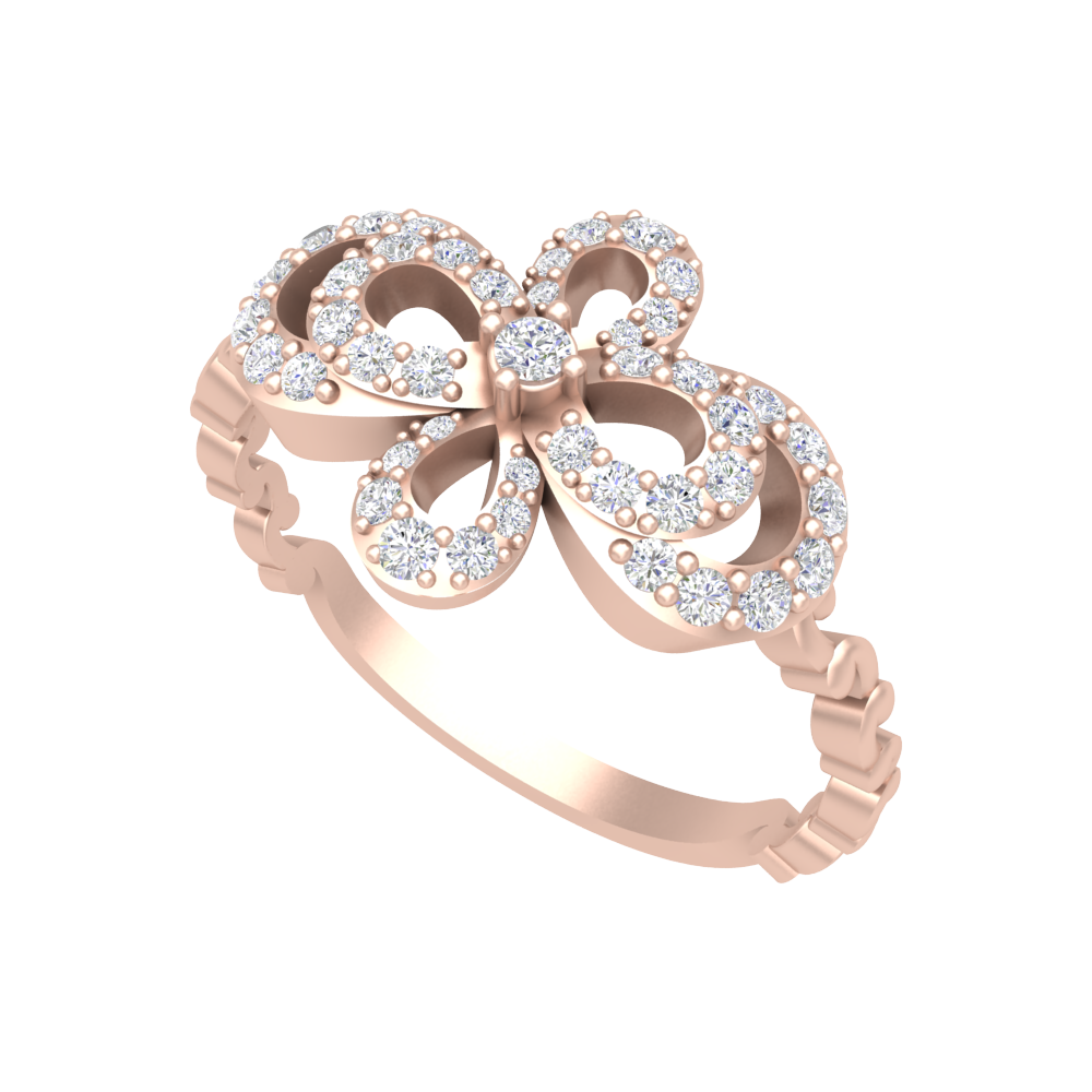 Interlinked Hoop Ring In 925 Sterling Silver - One