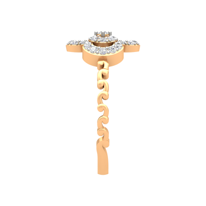 Interlinked Hoop Ring In 925 Sterling Silver - Eleven