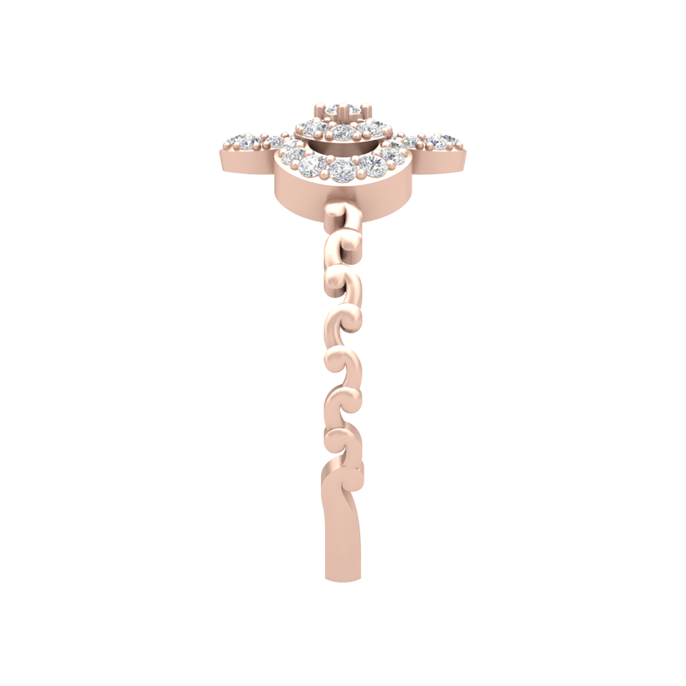 Interlinked Hoop Ring In 925 Sterling Silver - Three
