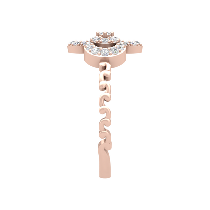 Interlinked Hoop Ring In 925 Sterling Silver - Three