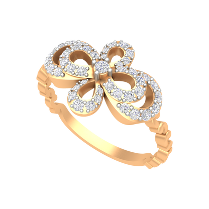 Interlinked Hoop Ring In 925 Sterling Silver - Nine