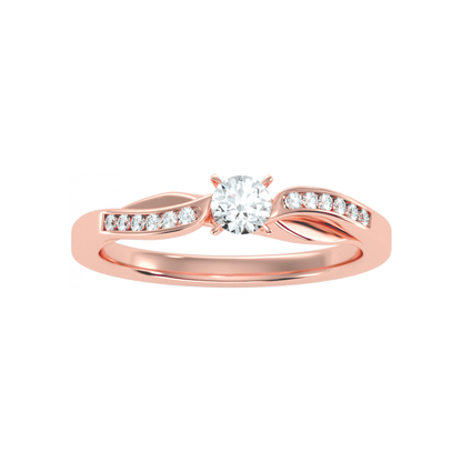 Intoxicating Solitaire Ring In 925 Sterling Silver - Twelve