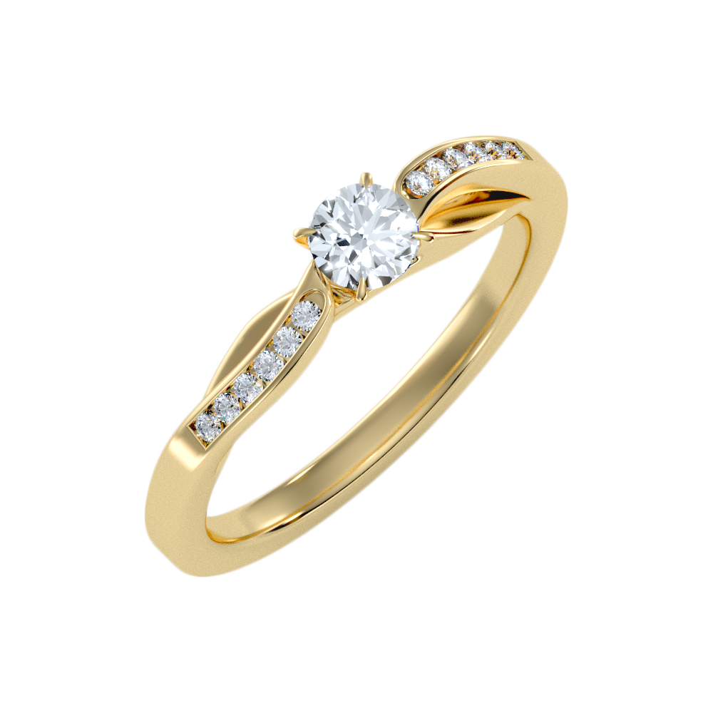 Intoxicating Solitaire Ring In 925 Sterling Silver - Six