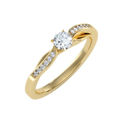 Intoxicating Solitaire Ring In 925 Sterling Silver - Six