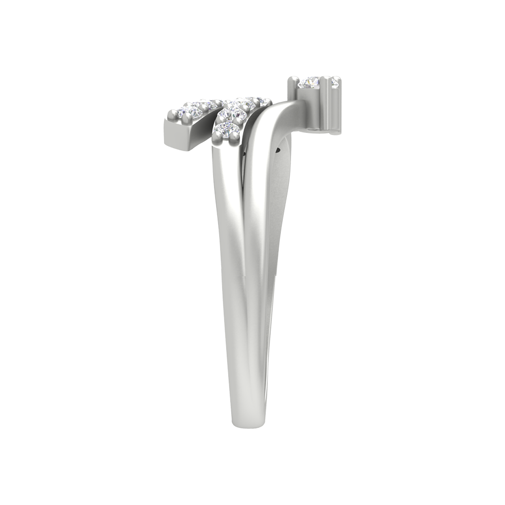 Ira Diamond Ring In 925 Sterling Silver - Seven