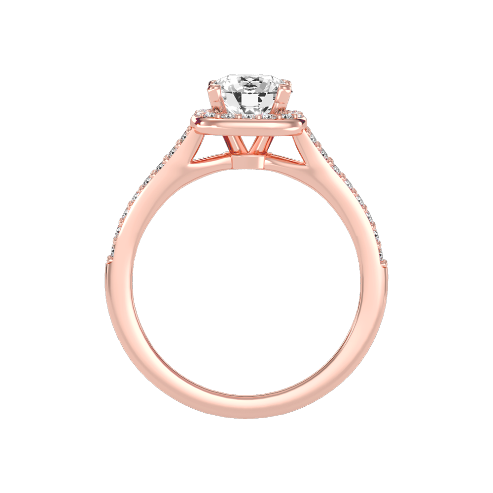 Irish Halo Ring In 925 Sterling Silver - Ten