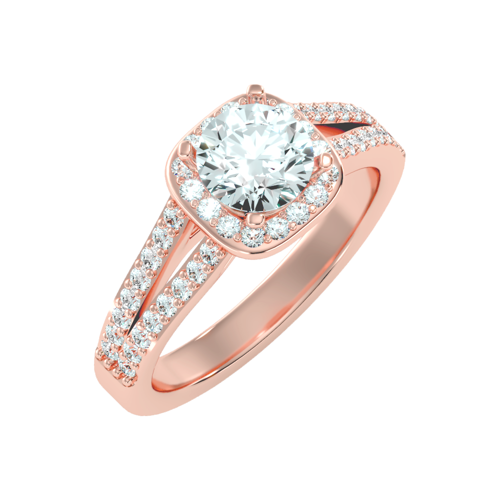 Irish Halo Ring - Eleven