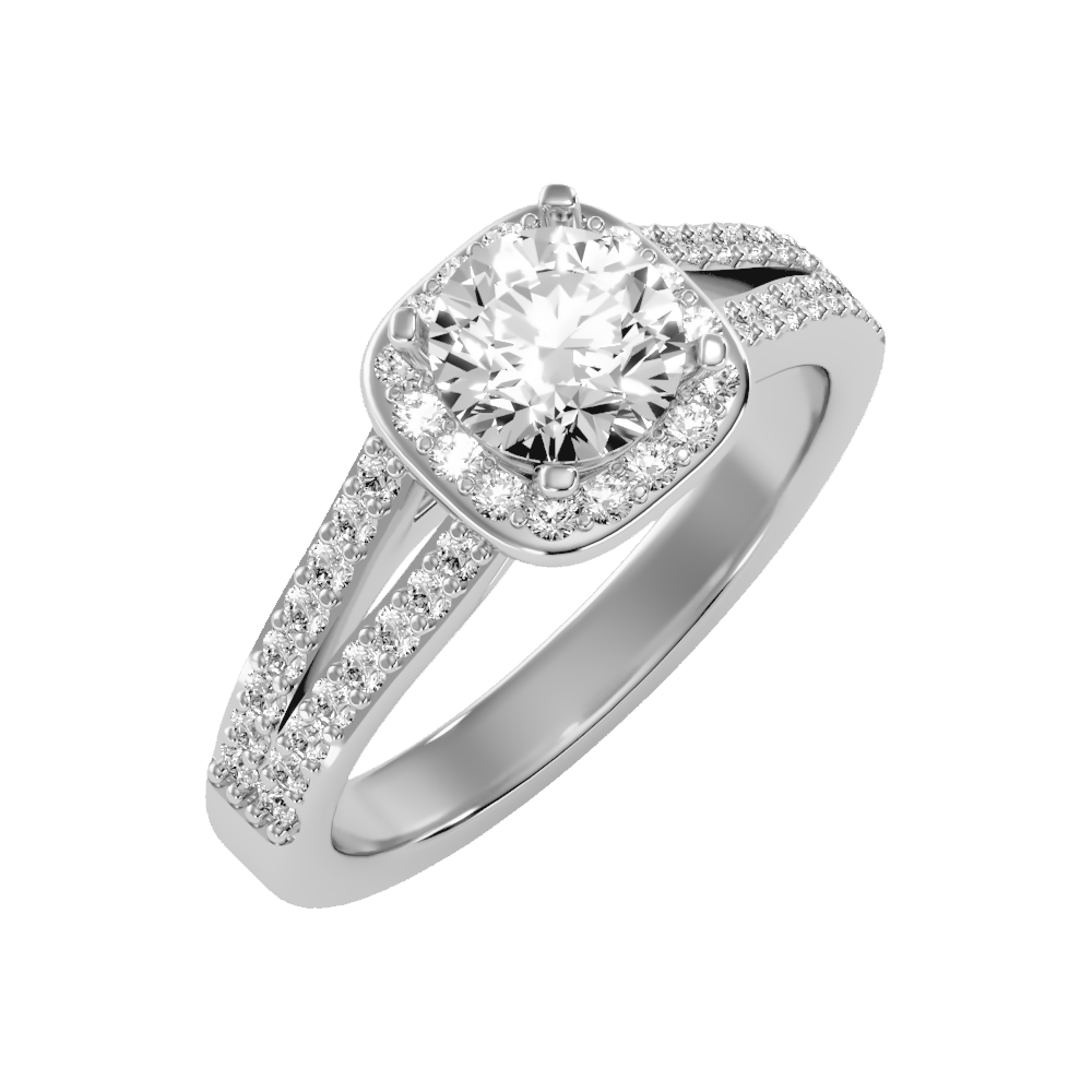 Irish Halo Ring - Seven